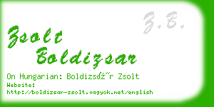 zsolt boldizsar business card